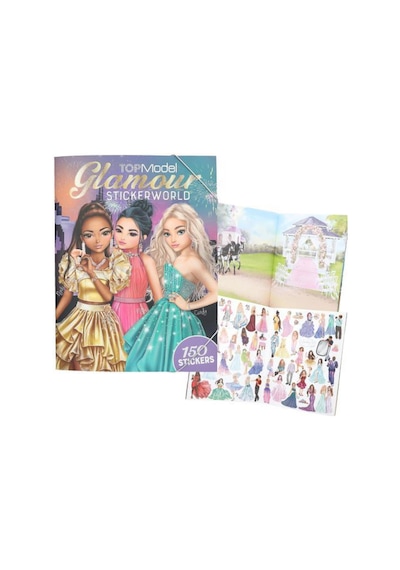 Top Model Glamour Sticker Dünyası Çok Renkli