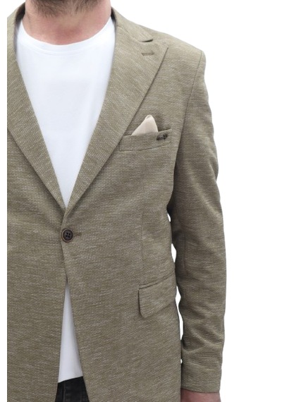 Twenhil Dmctekstil Erkek Ckt-203 Desenli İtalyan Kesim Dar Kalıp Tek Düğme Blazer Ceket Haki Yeşil Twenhil Dmctekstil Erkek Ckt-203 Desenli İtalyan Kesim Dar Kalıp Tek Düğme Blazer Ceket Haki Yeşil
