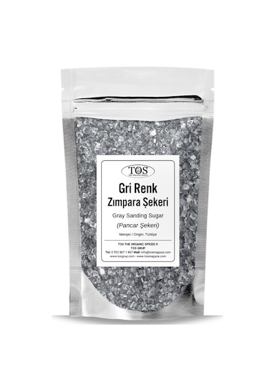Tos The Organic Spices Gri Zımpara Şekeri Sanding Sugar 250 G