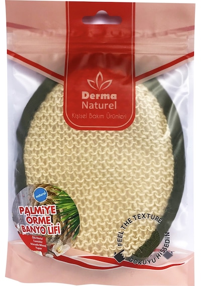 Derma Naturel Örme Banyo Yüz Lifi 15 24cm Ms-02 4 Lü Set