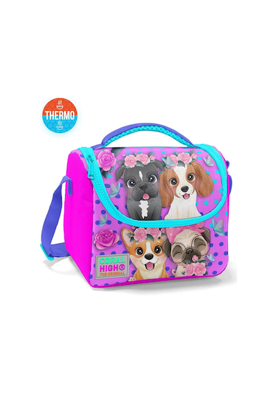 Kids Mor Pembe Anime Kedi Desenli 5'li Okul Çanta Seti 5set23753