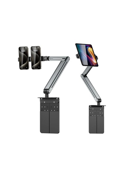 Profesyonel İpad İle Uyumlu Tablet 12.9 İnçe Kadar Uyumlu Telefon Tutucu Yüksekliği Ayarlanabilir Kol Ve Kendinden Açısı Ayarlanabilir 3 Eklemli 360 Derece Siyah Renk P96t P96t