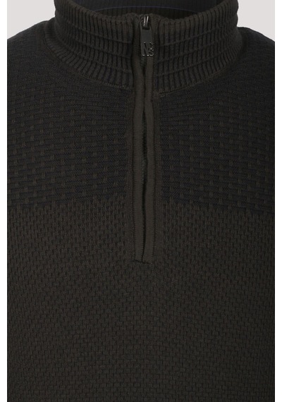 Erkek Triko Yarım Fermuarlı Triko Haki Slim Fit Desenli Pamuklu Knitwear Ncs Jeans 3709 Haki Erkek Triko Yarım Fermuarlı Triko Haki Slim Fit Desenli Pamuklu Knitwear Ncs Jeans 3709 Haki