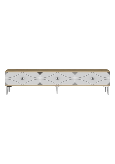 Tsa1897dbs Alfa Tv Sehpası Safirmeşe-beyaz-silver 180cm