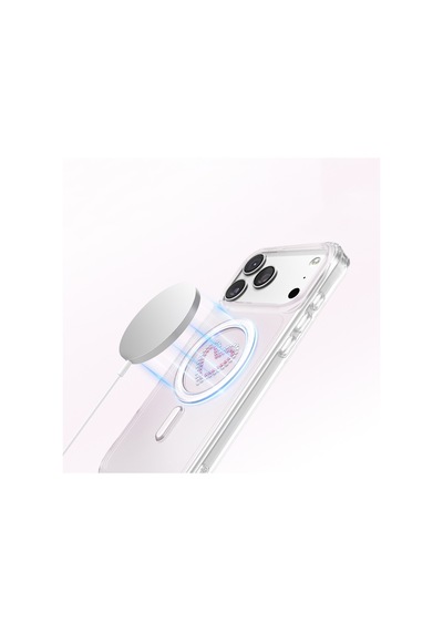 İphone 17 Pro Uyumlu Kılıf M-safe Şarj Özellikli Zore Paris Mova Sert Pc Kapak Pembe