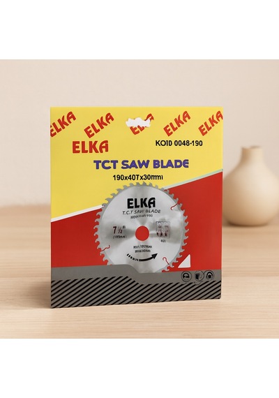190 Mm Tct Testere Bıçağı 40 Diş 30 Mm Göbek Ahşap/sunta