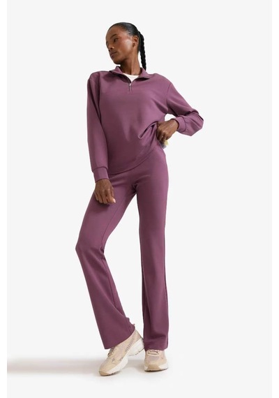 Defacto Flare Fit İspanyol Paça Sporcu Bordo Kadın Eşofman Altı E8957ax/br492 Bordo