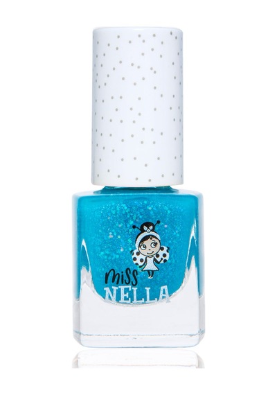 Miss Nella - Parlak Mavi Pırıltılı Soyulabilir Oje