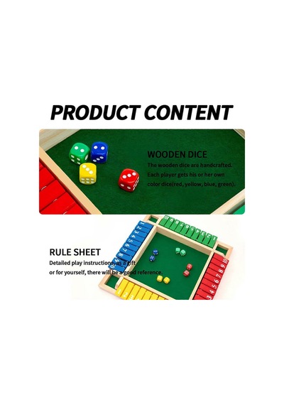 Shut The Box Aile Oyunu 8 Küp - Eğitici Matematik