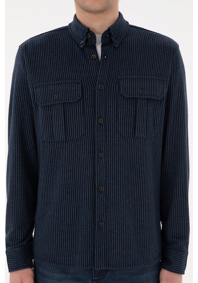 U.s. Polo Assn. Erkek Lacivert Gömlek Örme 50290770-vr033 Lacivert