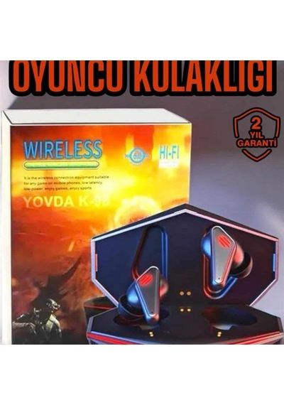 Bluetooth Oyuncu Kulaklığı Gürültü Engelleme Led Aydınlatma 00