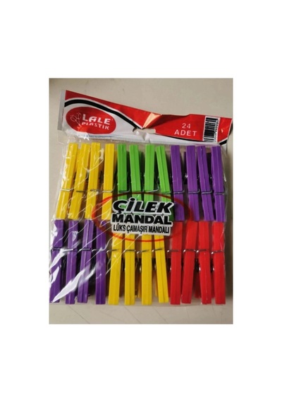 Hubrendy Tedarik 24 Plastik Çilek Mandal Royaleks-l003 Diğer