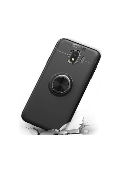 Samsung Uyumlu Galaxy J4 Kılıf Yüzüklü Magnetli Ravel Case