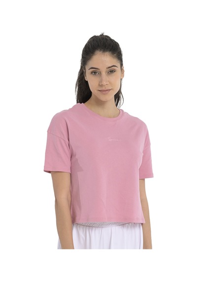 Sportive Ube Kadın Pembe Günlük Stil T-shirt 25yk015-pmbe Pembe