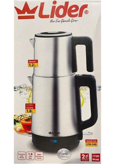 Lider Ltm-340 İkisi Bir Arada Elektrikli Çaycı Ve Kettle Kdo