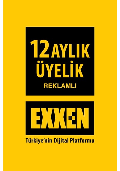 Exxen 12 Aylık Reklamlı Üyelik Paketi - Dijital Abonelik (537837454)