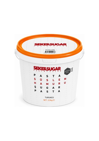Şeker & Sugar Şeker Hamuru Turuncu 2,5 Kg