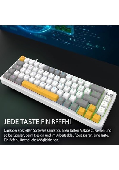 Ikg-457 Empousa Red Swıtch Rgb Kablolu Mekanık Gamıng Klavye-beyaz