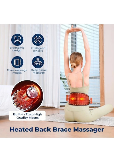 Glr K17 Kablosuz Isıtmalı Bel Kemeri Masaj Modu Ve Ergonomik Tasarım