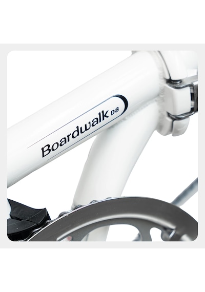 Dahon Boardwalk D8 20 Jant Katlanır Bisiklet 8v Beyaz Siyah