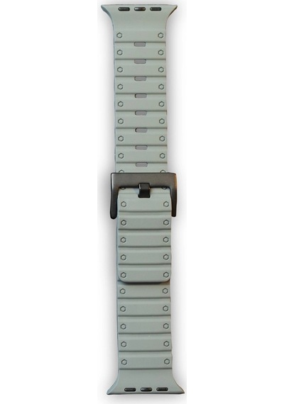 Apple Watch 42mm Magnus Mıknatıslı Silikon Kordon Saat Değildir - Gri