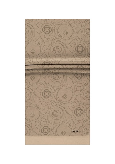 Aker Gümüş 75x200 İpek Koton Şal Gümüş Gümüş