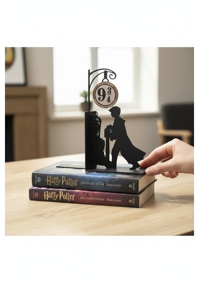 Esa Gaming Harry Potter Platform 9¾ Kitap Tutucu 3d Baskı Dekoratif Kitaplık Organizer Fantastik