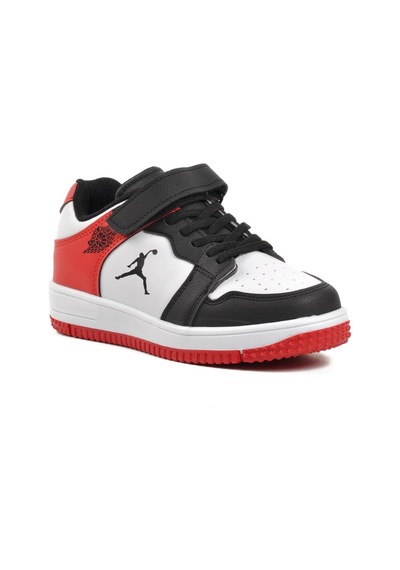 Aspor Haykat Kısa-f Siyah-kırmızı Cırtlı Çocuk Sneaker 001