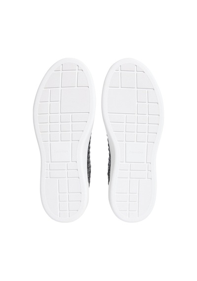 Calvin Klein Jeans Kadın Basket Lace Up Lth Aop Ayakkabı Yw0yw02006beh Siyah
