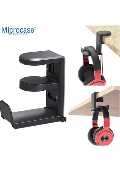 Microcase 2in1 Kulaklık Ve Oyun Kolları İçin Masaya Monte Düzenleyici Tutucu - Al5049