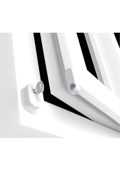 Pentilt Çift Açılım Pvc Pencereler için Çocuk Emniyet Kilidi Siya