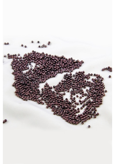 Koyu Bordo 3 Mm Plastik İnci Boncuk Takı Aksesuar Malzemesi 25 Gr