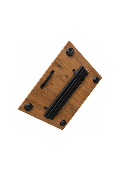 2 Sandalyeli Katlanır Kamp Masa Sandalye Seti 60x45 Cm 3 Parça Yeşil - Kahverengi
