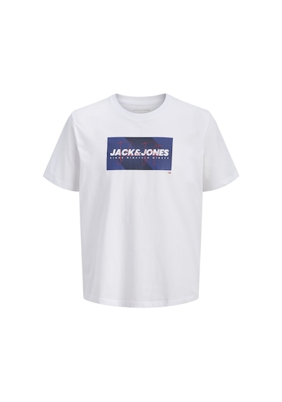 Jack & Jones Erkek Gögüs Logo Baskili Tisört - Cole - 12288492 Beyaz
