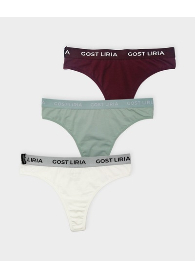 Gost Liria Twinkle Kadın String Külot 3 Lü Paket - Çok Renkli Çok Renkli