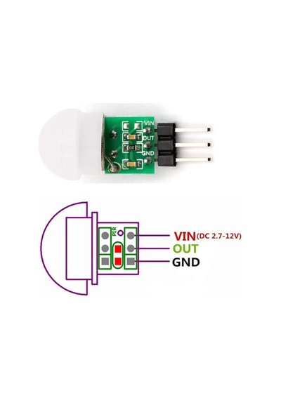 Mini Pır Dedektörü Sensör Am312
