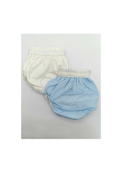 2 Adet Bebek Alıştırma Külot Mavi Beyaz - 602767496 Mavi Beyaz