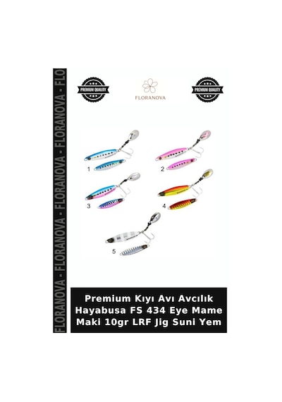 Premium Kıyı Avı Avcılık Hayabusa Fs 434 Eye Mame Maki 10gr Lrf Jig Suni Yem