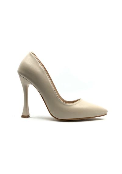 Feles 10 Cm Topuklu Stiletto Kadın Topuklu Ayakkabı Bej