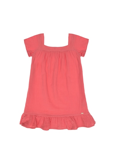 U.S. Polo Assn. Kız Çocuk Pembe Kısa Kol Müslin Kumaş Dokuma Elbise 50306602-VR167