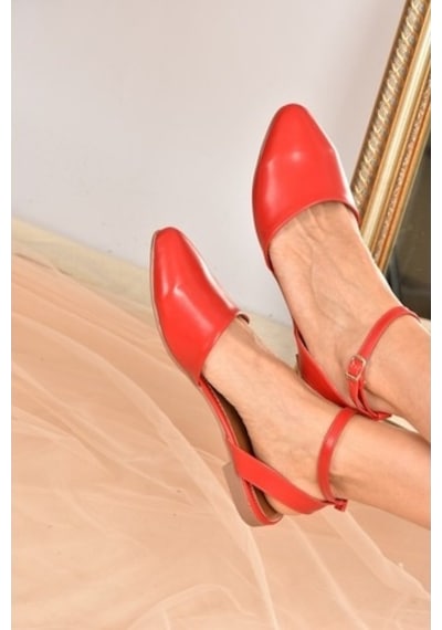 Fox Shoes Kırmızı Kadın Babet D726226209 Kırmızı