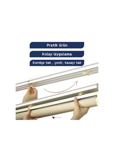 Pratik Zebra Perde Kornişe Takma Aparatı Büyük Boy Kaliteli 10 Adet Diğer