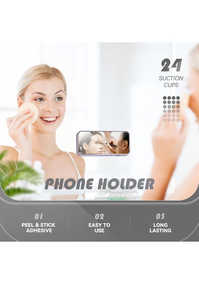 Silikon Vantuzlu Telefon Tutucu, Ahtapot Vakumlu Tasarım, Telefon Arkası Kılıf Tutucu, Araç Ve Masa Üstü Kullanım, Tüm Cep Telefonu Modellerine Uygun, Açık Gri 2 Mixed