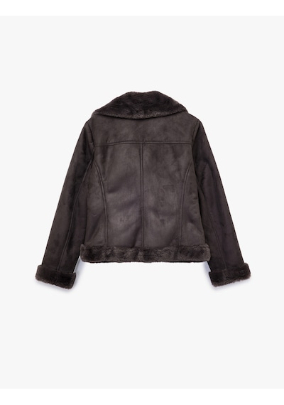Koton Cepli Fermuarlı Uzun Kollu Peluş Yaka Süet Görünümlü Crop Biker Ceket Antrasit Melange 6wak20012ew Antrasit Melanj Koton Cepli Fermuarlı Uzun Kollu Peluş Yaka Süet Görünümlü Crop Biker Ceket Antrasit Melange 6wak20012ew Antrasit Melanj