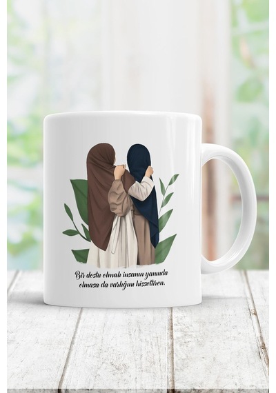 Bir Dostu Olmalı Insanın Kupa Bardak Beyaz