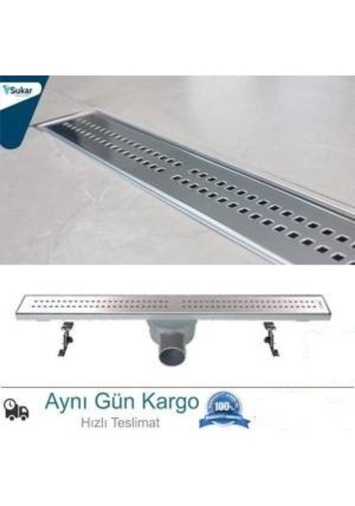 Duş Kanalı Paslanmaz Süzgeç Q50 Çıkış Sukar