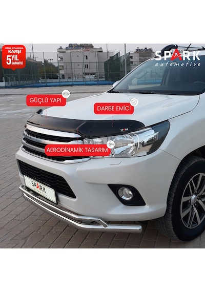 Toyota Hilux 2015-2020 Yıl Aralığı Uyumlu Kaput Rüzgarlığı 4mm
