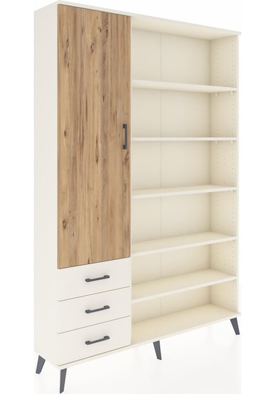 Arges Dolap 9 Raflı 3 Çekmeceli 3 Kapaklı 132x30x195 Aytaşı-ç... Aytaşı