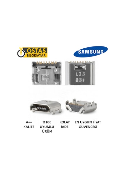 Samsung Uyumlu T110 Şarj Soketi