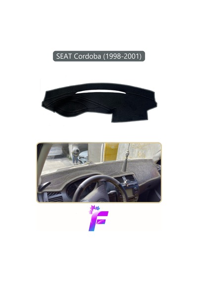 Seat Cordoba 1998-2001 Uyumlu Torpido Örtüsü Yansıma Önleyici Tam Koruma Hızlı Montaj K2
